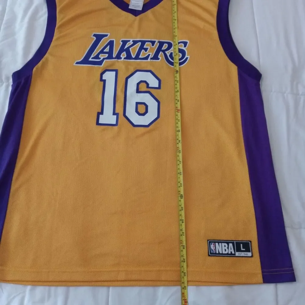 Los Angeles Lakers Pau Gasol 16 Adidas Jersey Men's Size Large